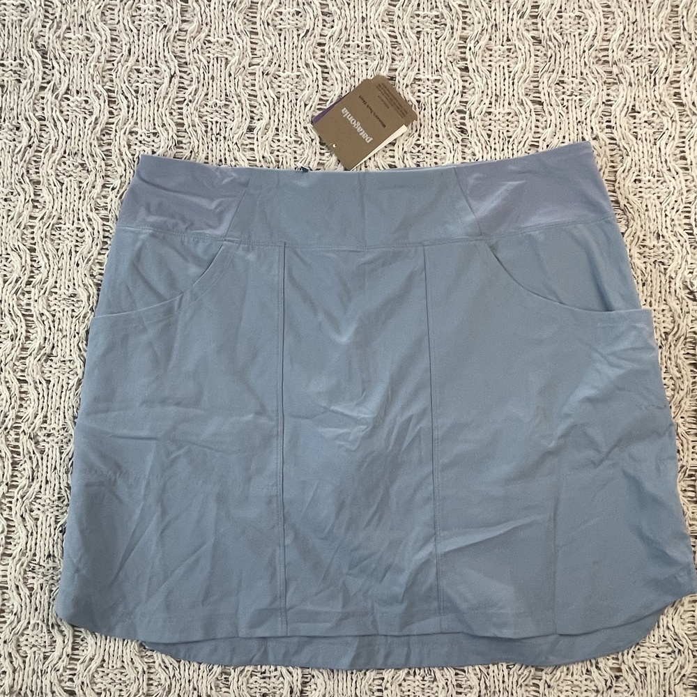Patagonia W's Tech Skort Skirt Womens XL Berlin Blue Recycled Polyester NWT